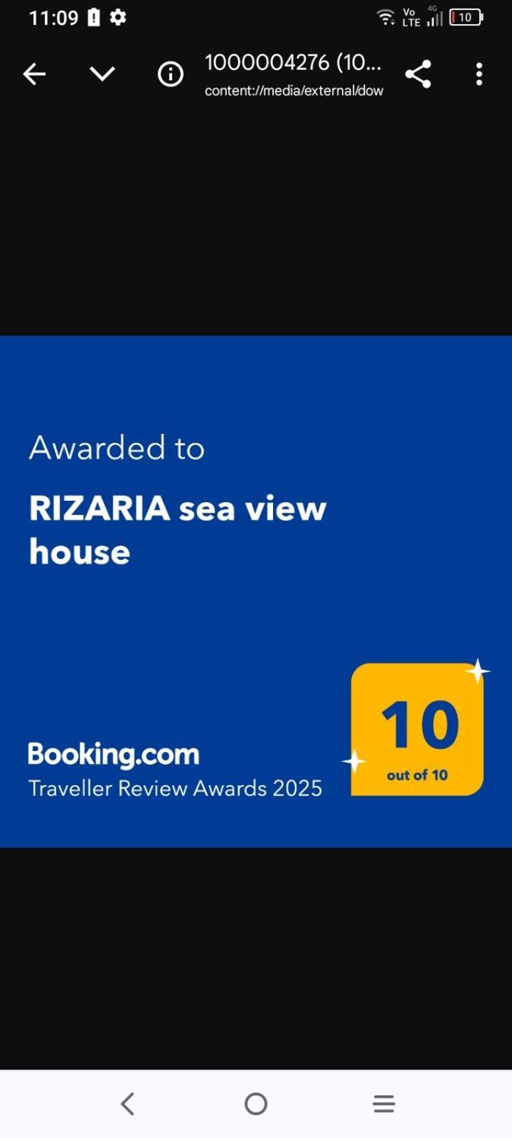 Вилла Rizaria Sea View House Spartylas Экстерьер фото